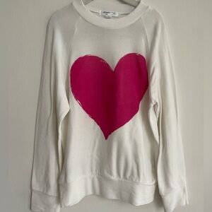 Joah Love Pink heart sweatshirt.